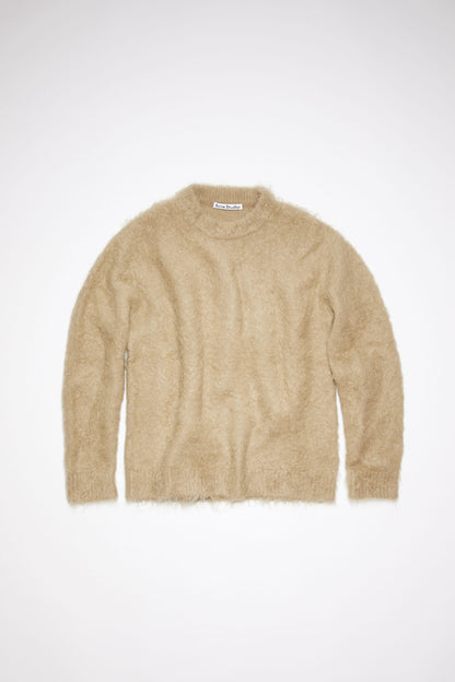 CREWNECK KNITWEAR DARK BEIGE