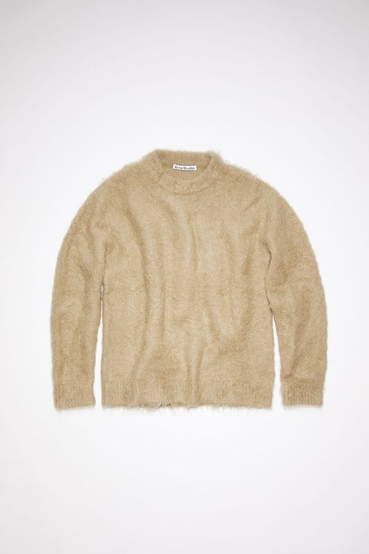 CREWNECK KNITWEAR DARK BEIGE