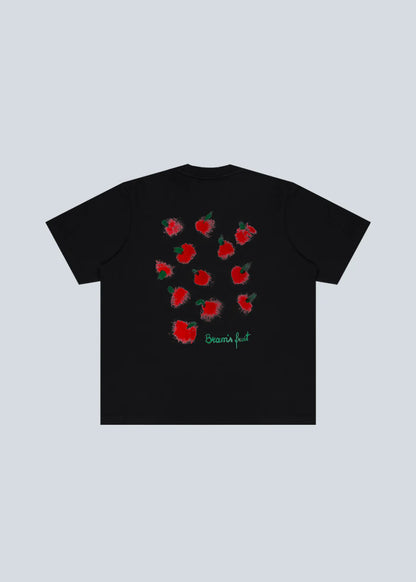 FRUIT ACRYLIC T-SHIRT BLACK