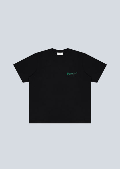 FRUIT ACRYLIC T-SHIRT BLACK