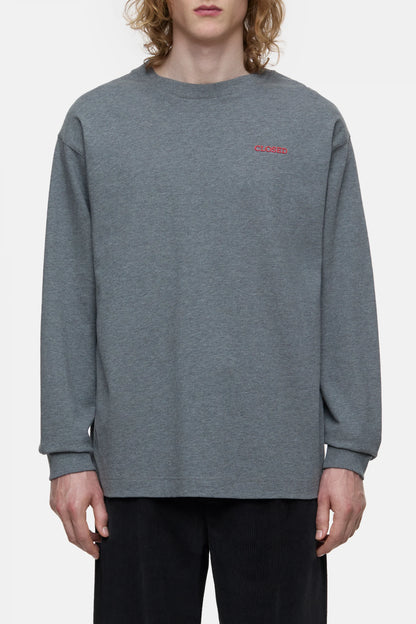 LONG SLEEVE T-SHIRT DARK GREY MELANGE