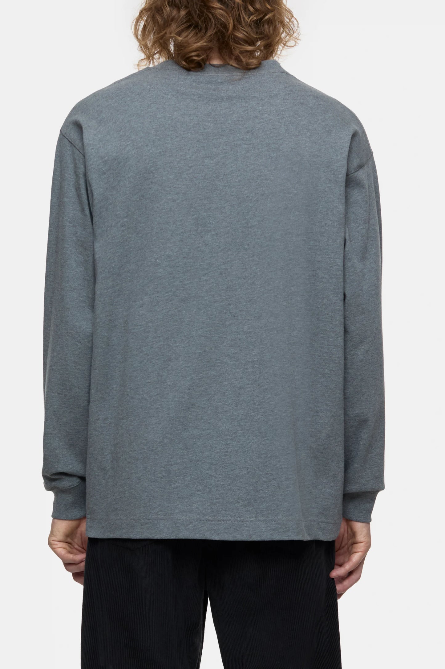 LONG SLEEVE T-SHIRT DARK GREY MELANGE