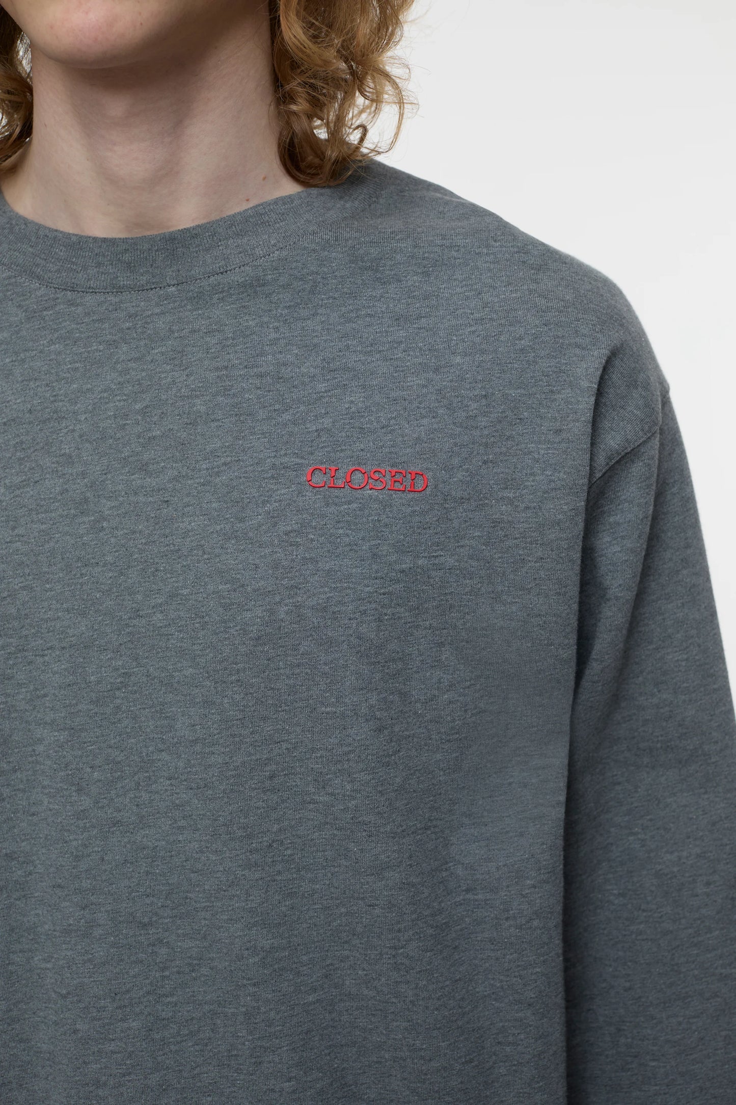LONG SLEEVE T-SHIRT DARK GREY MELANGE
