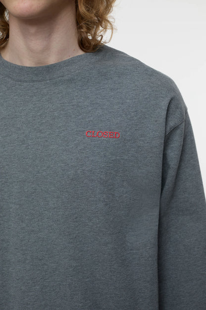 LONG SLEEVE T-SHIRT DARK GREY MELANGE