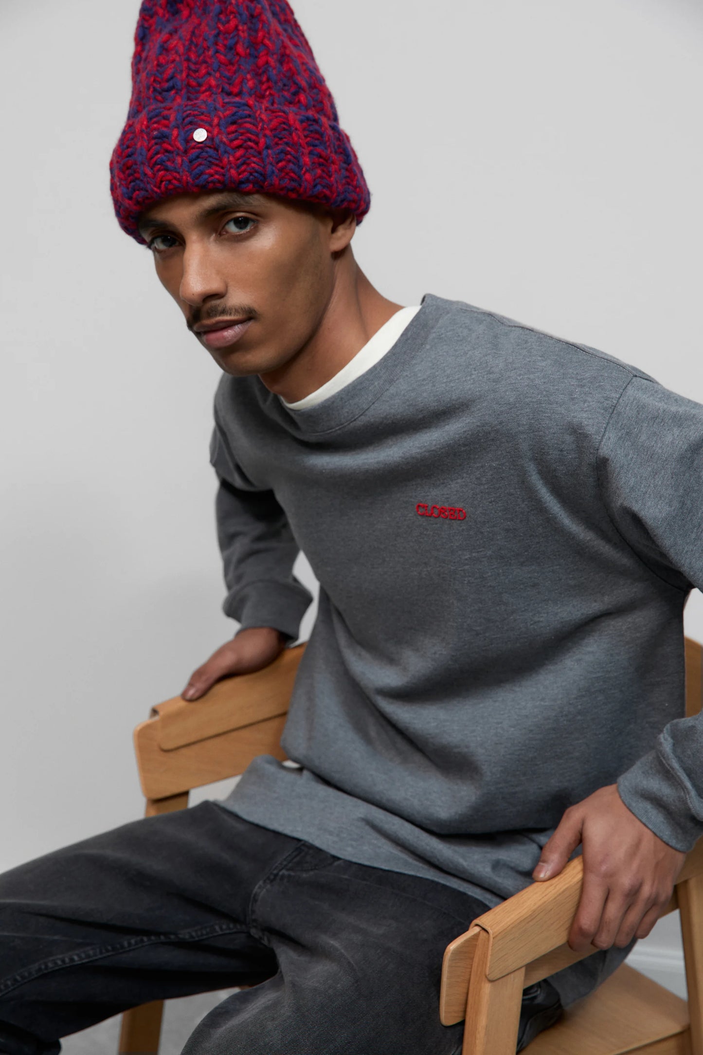 LONG SLEEVE T-SHIRT DARK GREY MELANGE