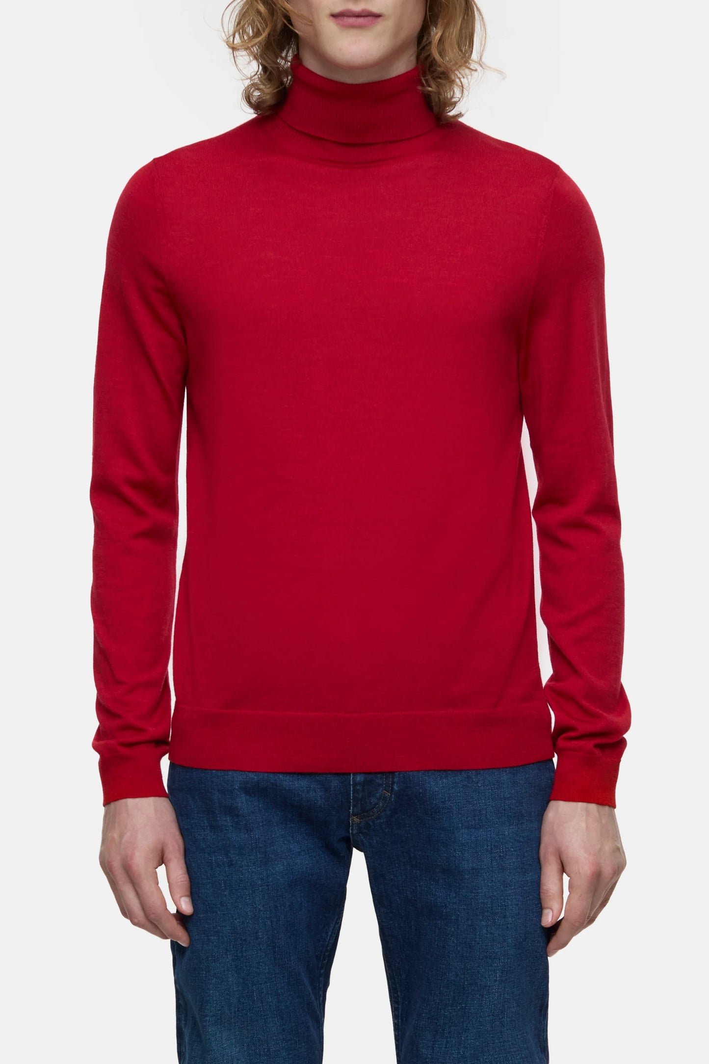 TURTLE-NECK JUMPER CHILLI PEPPER RED