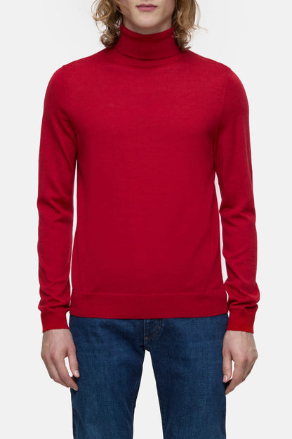 TURTLE-NECK JUMPER CHILLI PEPPER RED