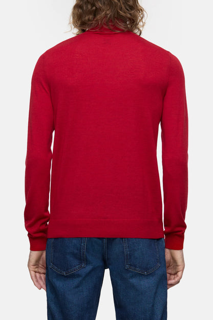 TURTLE-NECK JUMPER CHILLI PEPPER RED