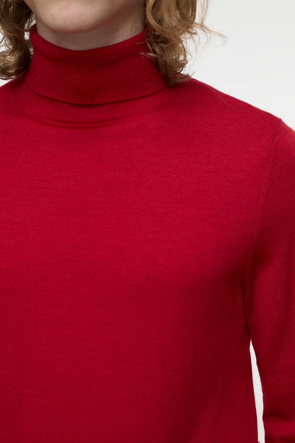 TURTLE-NECK JUMPER CHILLI PEPPER RED