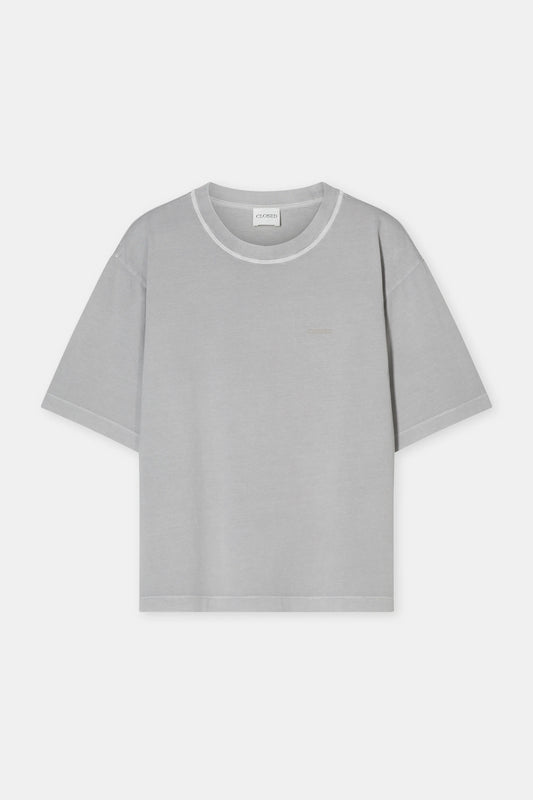 RELAXED T-SHIRT MUD GREY