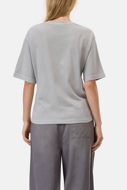 RELAXED T-SHIRT SCHLAMMGRAU