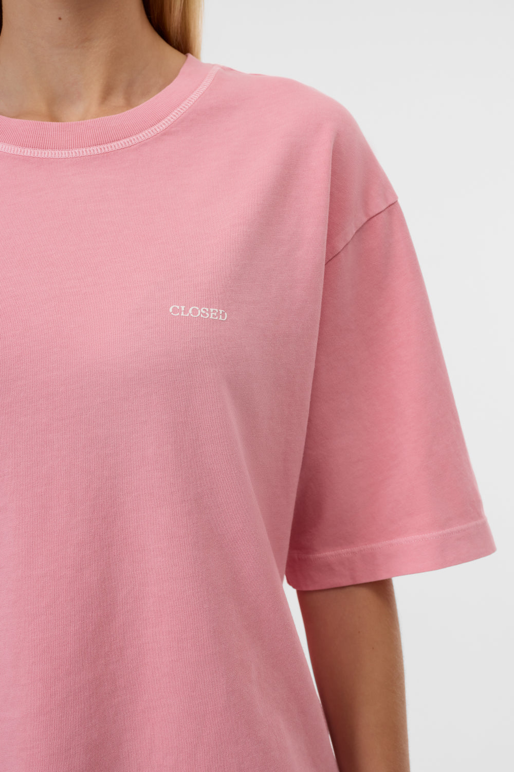 Relaxed T-shirt peony pink