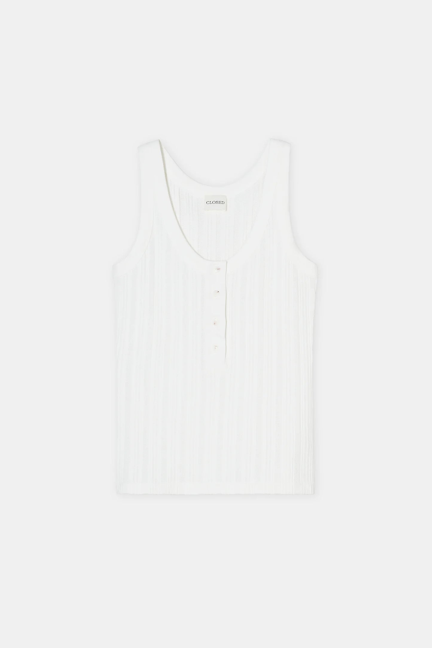 HALF PLACKET TANK TOP IVORY