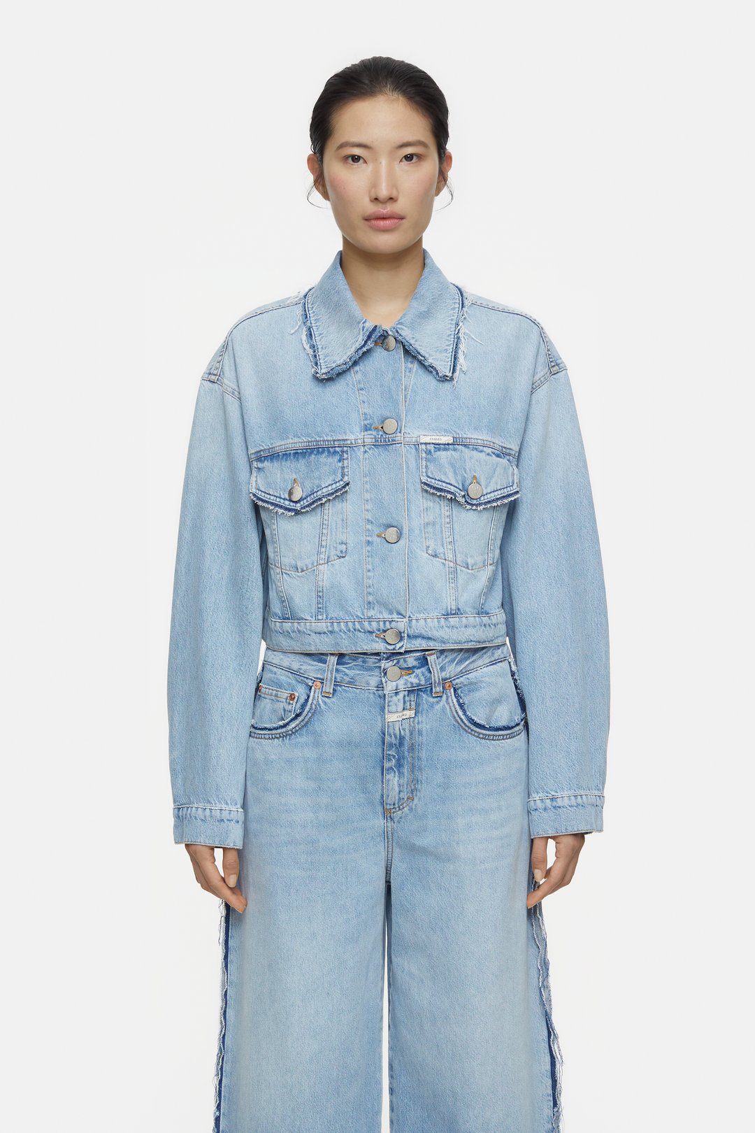 BOXY DENIM JACKET LIGHT BLUE