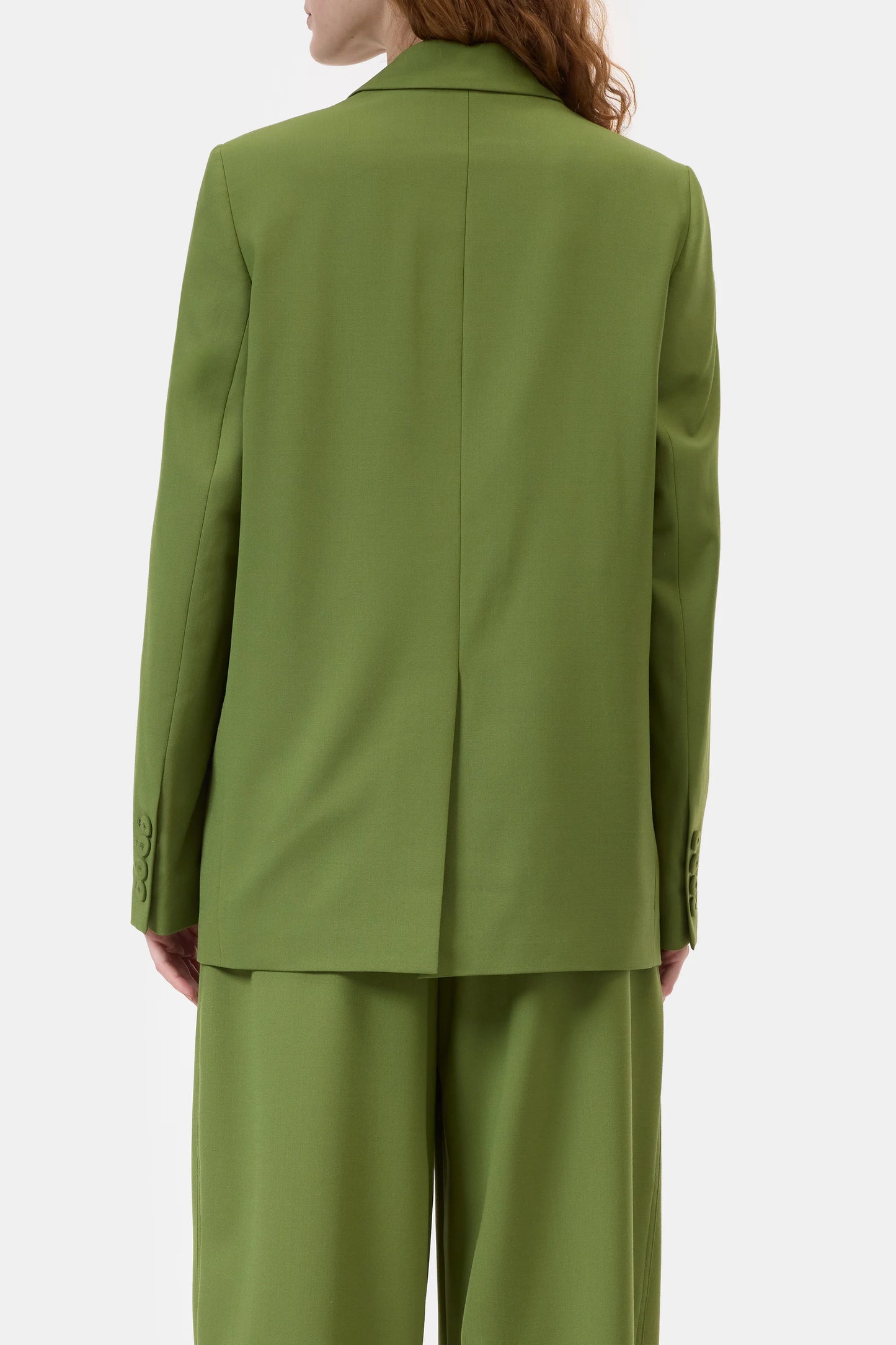 FITTED DOUBLEBREASTED BLAZER PISTACHIO GREEN