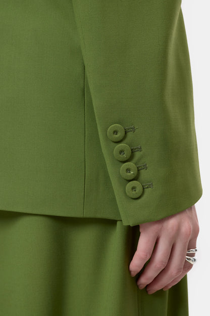 FITTED DOUBLEBREASTED BLAZER PISTACHIO GREEN