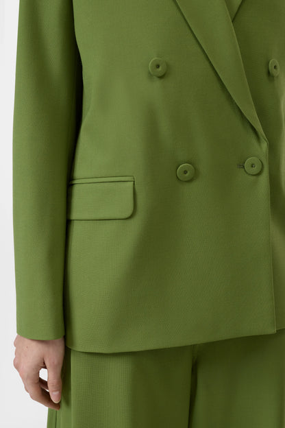 FITTED DOUBLEBREASTED BLAZER PISTACHIO GREEN