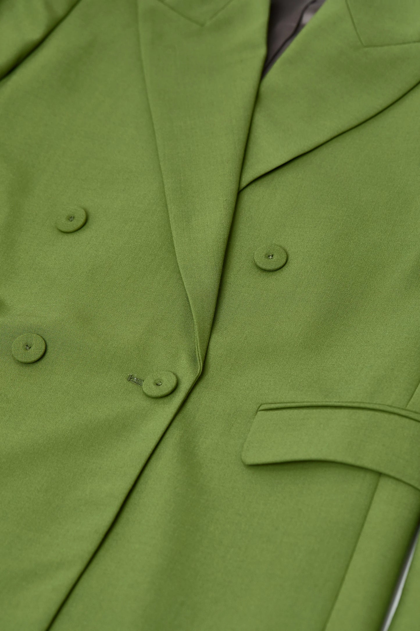 FITTED DOUBLEBREASTED BLAZER PISTACHIO GREEN