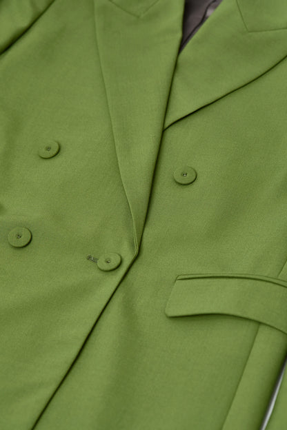 FITTED DOUBLEBREASTED BLAZER PISTACHIO GREEN
