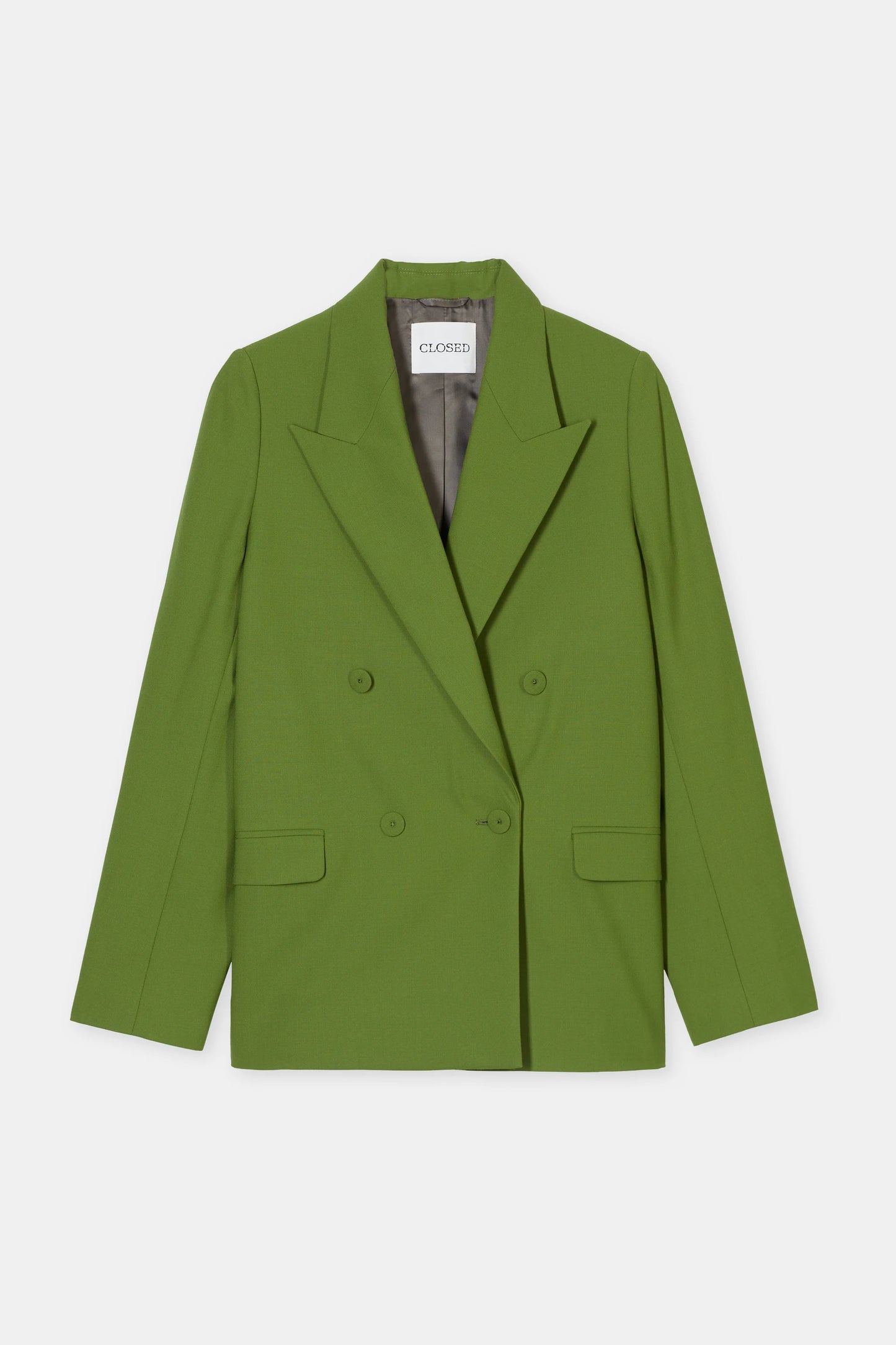 FITTED DOUBLEBREASTED BLAZER PISTACHIO GREEN