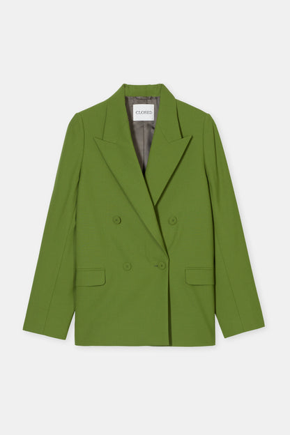 FITTED DOUBLEBREASTED BLAZER PISTACHIO GREEN