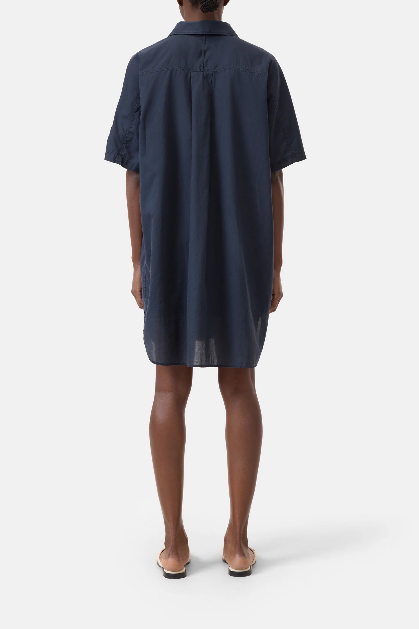 OVERSIZED SHIRT DRESS DARK NIGHT