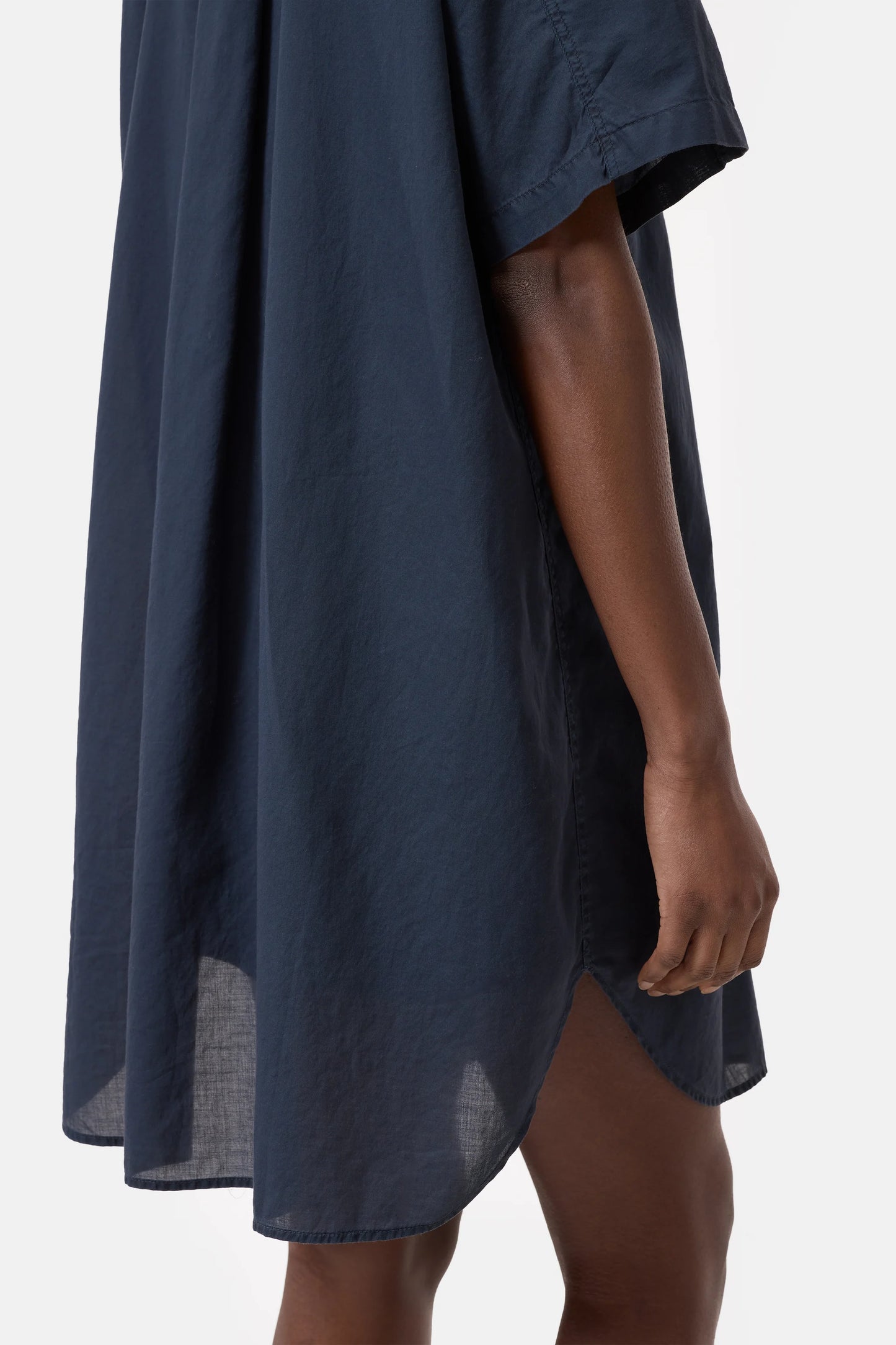 OVERSIZED SHIRT DRESS DARK NIGHT