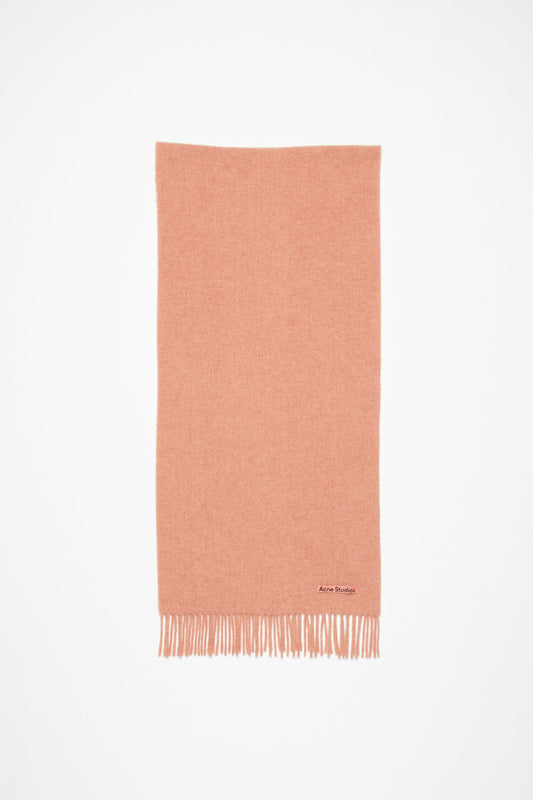 WOOL SCARF CARAMEL ROSE MELANGE