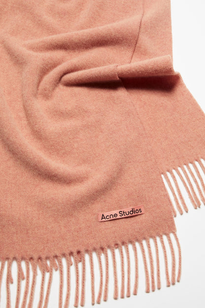 WOOL SCARF CARAMEL ROSE MELANGE