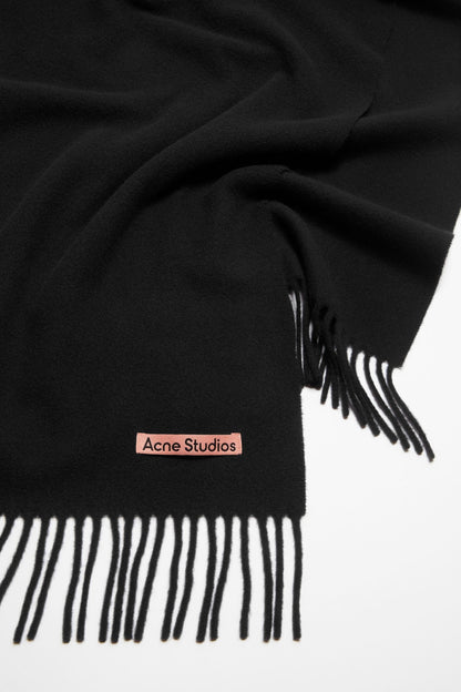 WOOL SCARF BLACK SMALL
