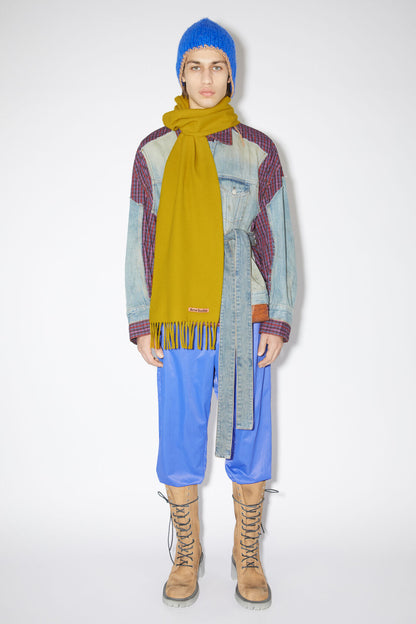 WOOL SCARF ACID YELLOW