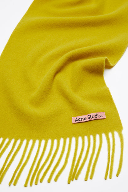 WOOL SCARF ACID YELLOW