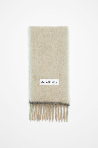 WOOL SCARF BEIGE/GREY