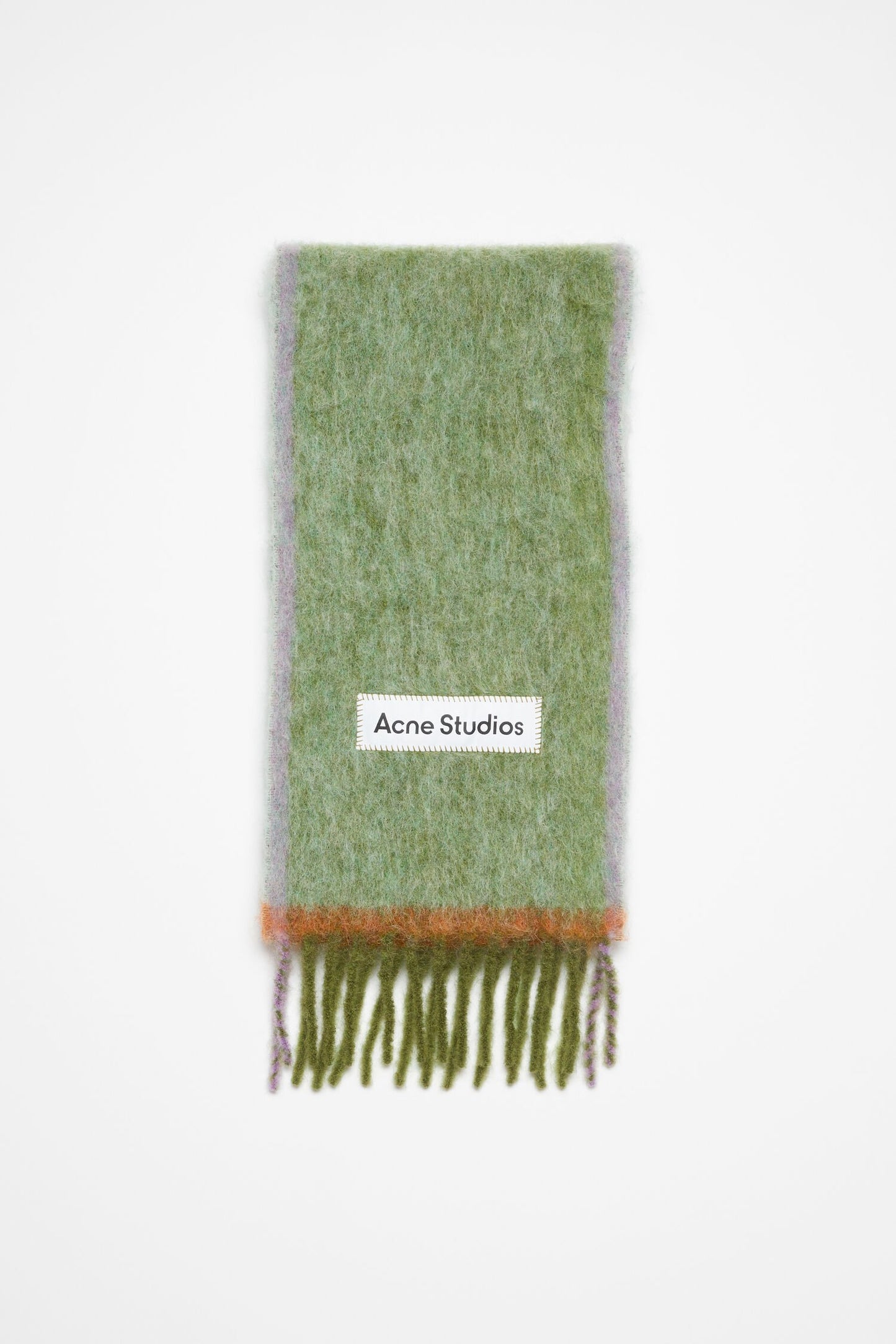 WOOL SCARF GRASS GREEN