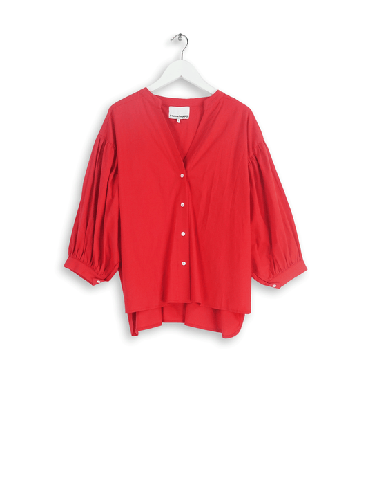 BOLLY BLOUSE POPLIN UNI POPPY RED