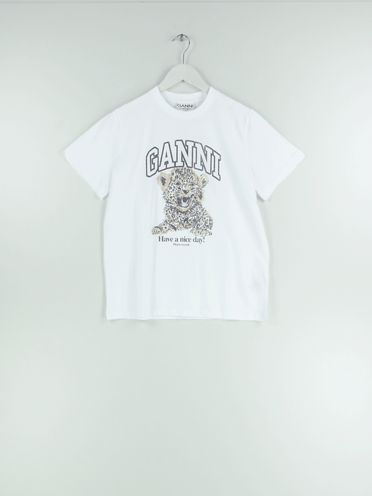 BASIC JERSEY LEOPARD RELAXED T-SHIRT LEOPARD