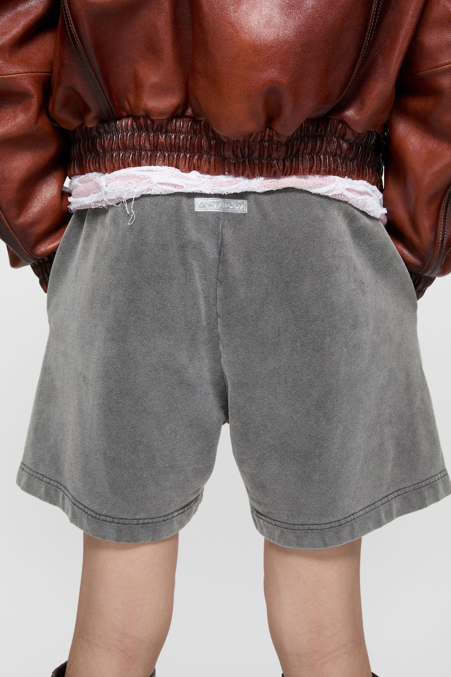 FLEECE SHORT FADED BLACK