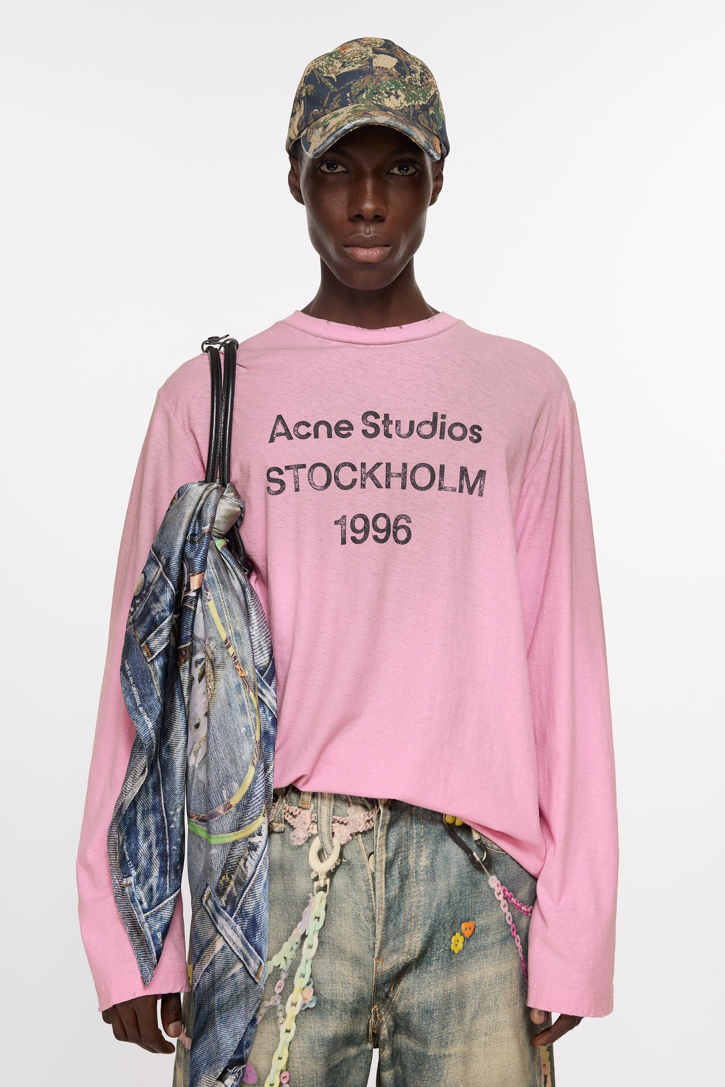 LONG SLEEVE T-SHIRT COTTON CANDY PINK