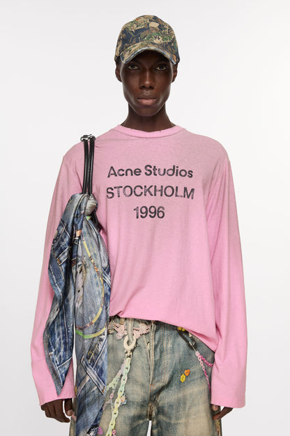 LONG SLEEVE T-SHIRT COTTON CANDY PINK
