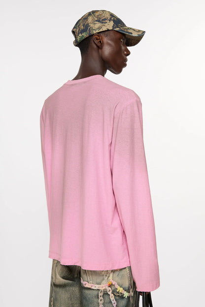 LONG SLEEVE T-SHIRT COTTON CANDY PINK