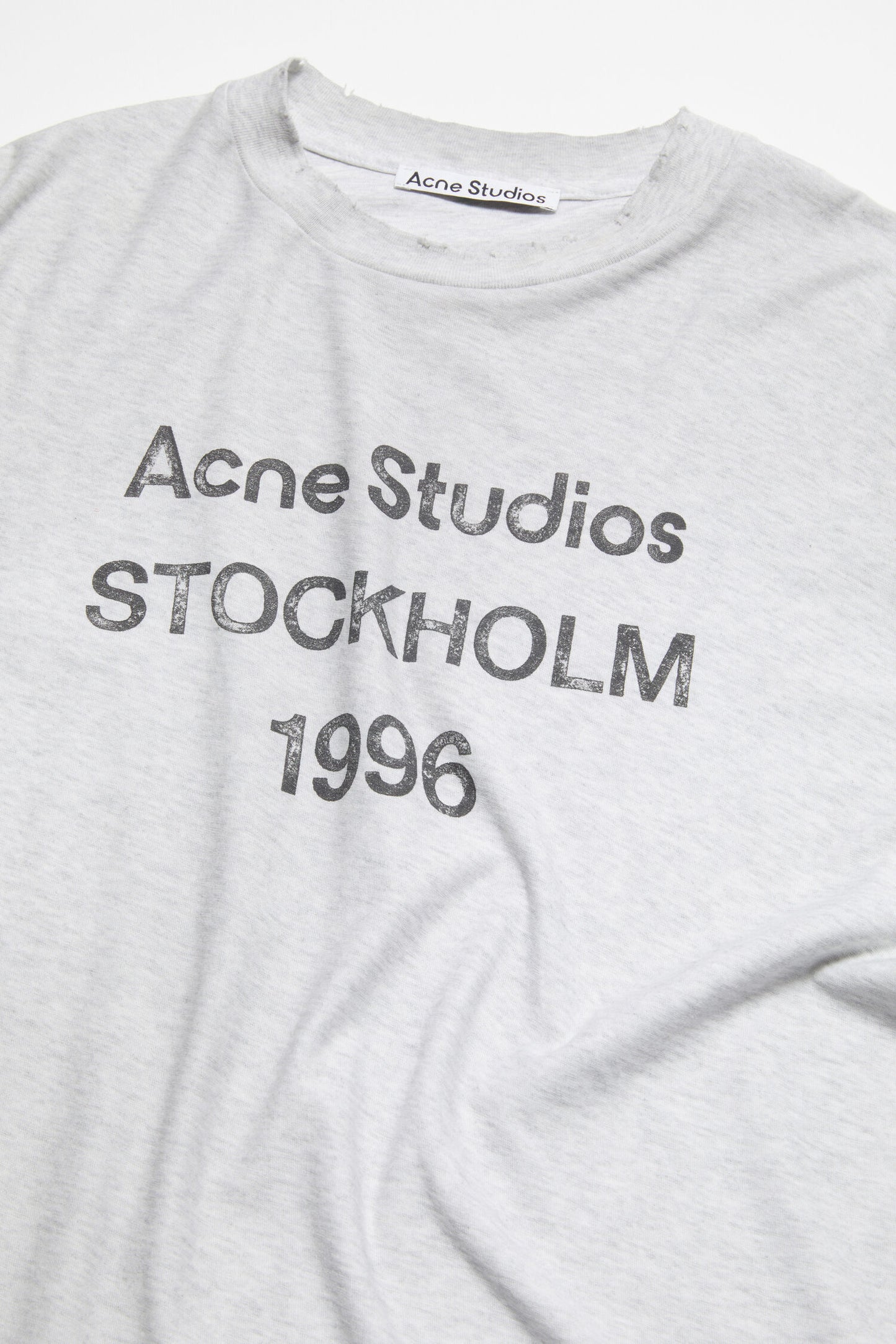 SHORT SLEEVE T-SHIRT PALE GREY MELANGE