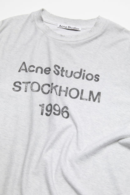 SHORT SLEEVE T-SHIRT PALE GREY MELANGE