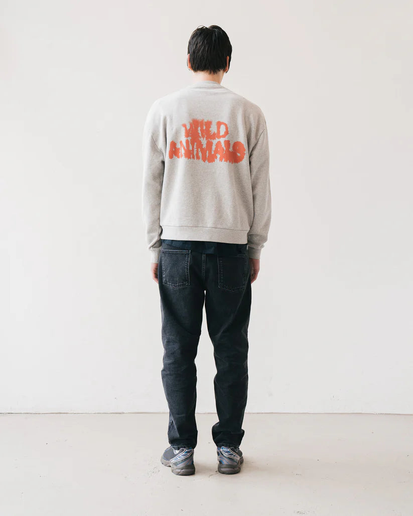 CROCODILE, LOGO SWEATER GREY