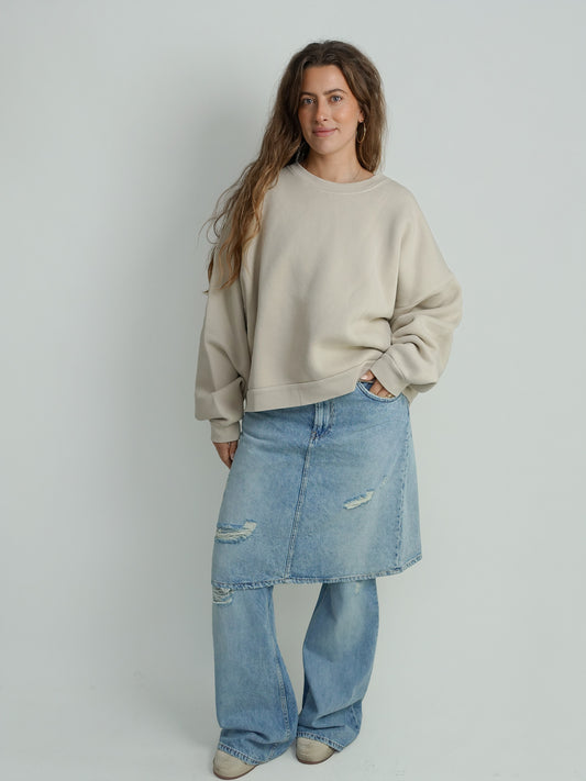FESTER VINTAGE CREWNECK LIGHT TAUPE