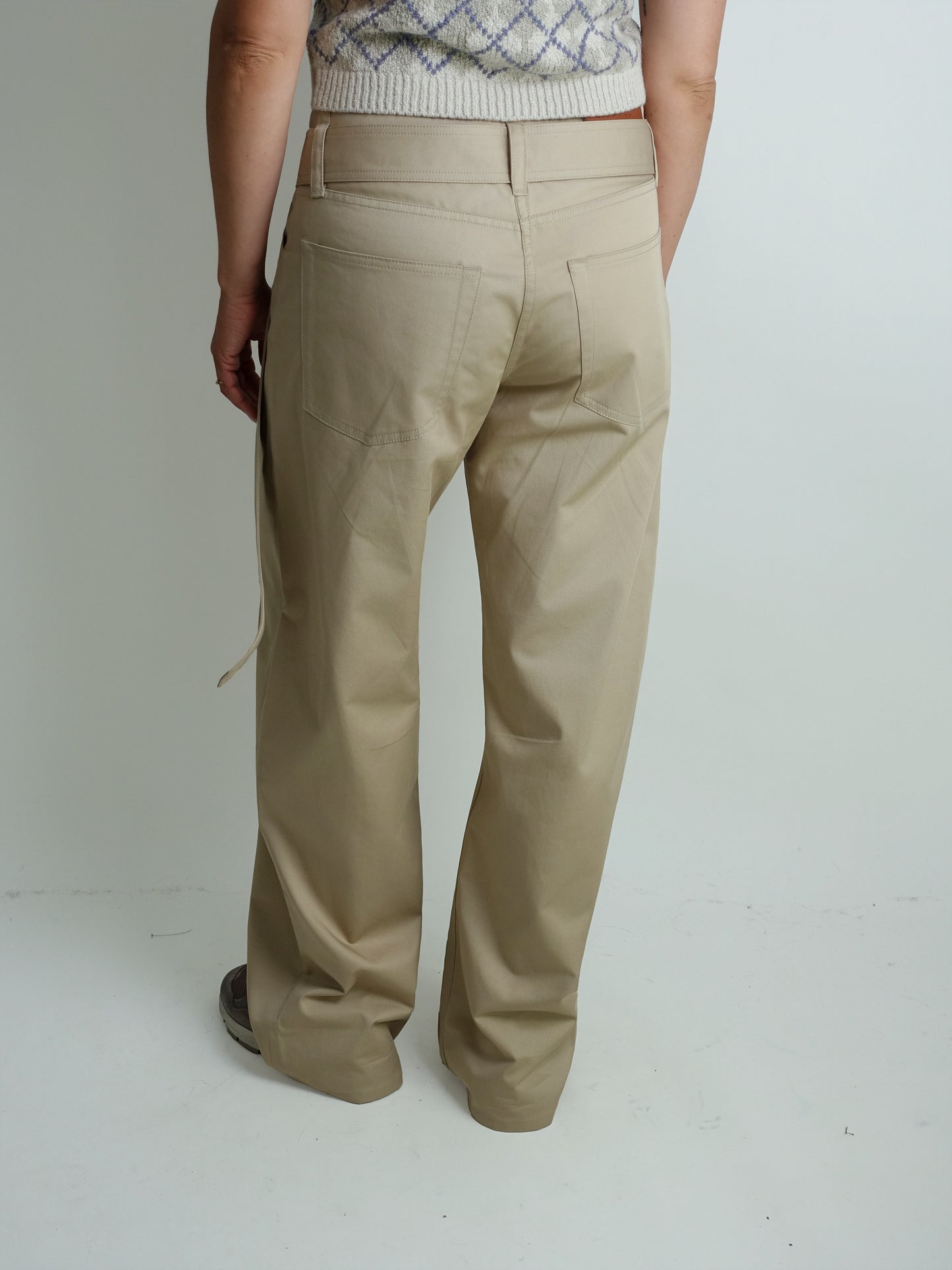 TROUSERS PALE BEIGE