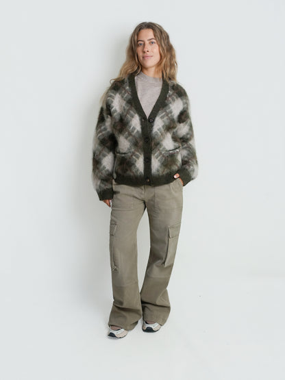 KNITWEAR OLIVE GREEN/MULTI