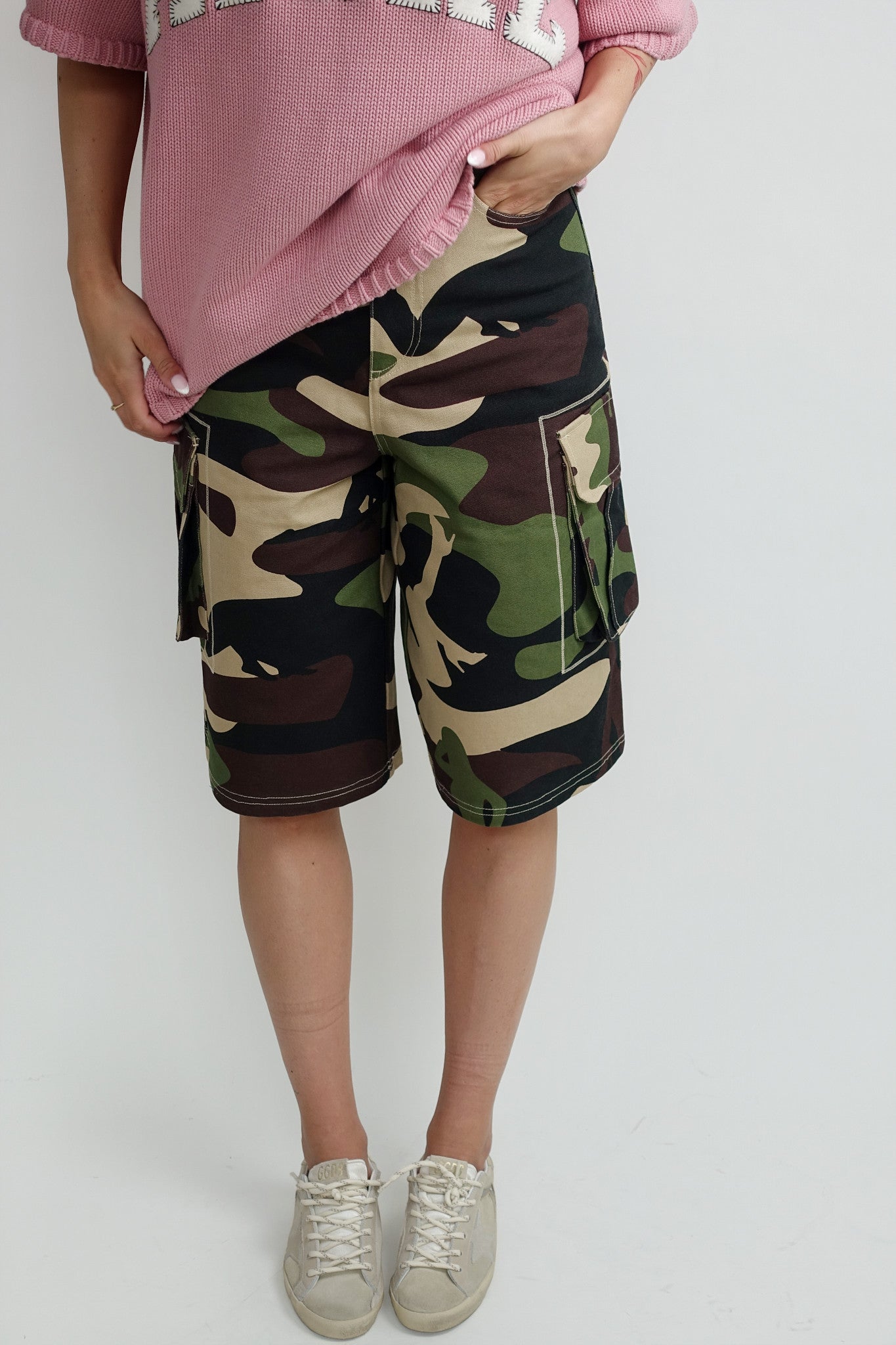 PLEASURE CLUB CAMO SHORTS CAMOUFLAGE