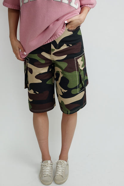 PLEASURE CLUB CAMO SHORTS CAMOUFLAGE