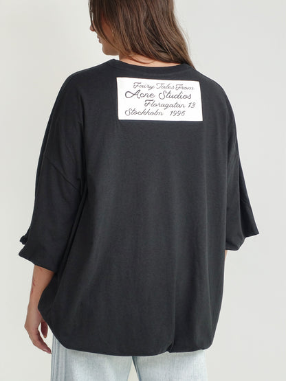 ENIKO IRREGULAR T-SHIRT BLACK