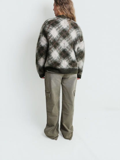KNITWEAR OLIVE GREEN/MULTI